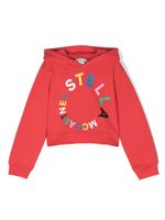 Stella McCartney Kids sweat en coton biologique à logo imprimé - Rouge - thumbnail