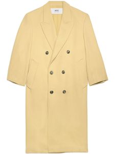 AMI Paris manteau à boutonnière croisée - Jaune