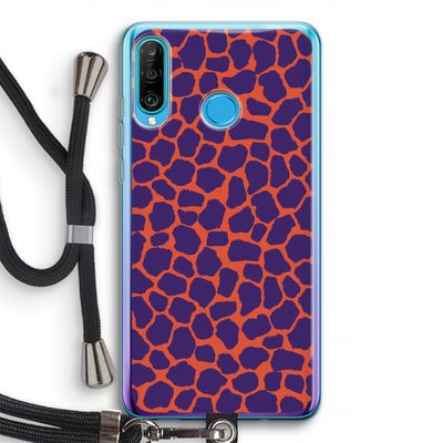 Purple Giraffe: Huawei P30 Lite Transparant Hoesje met koord