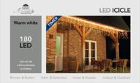 IJspegelverlichting 180 lampjes warm wit Icicle Lights - Annas collection