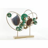 Decoratieve figuren DKD Home Decor 62 x 9 x 53,3 cm Abstract Gouden Groen