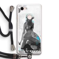 I will not feel a thing: Pixel 3 Transparant Hoesje met koord