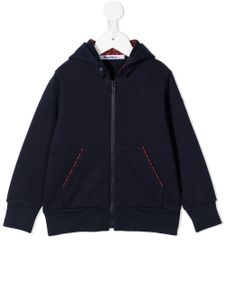 familiar hoodie à fermeture zippée - Bleu