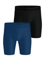 2-Pack heren boxershort - Performance - Long Leg - XL - Blauw - Onderbroek heren heren heren heren heren heren heren heren heren heren heren heren