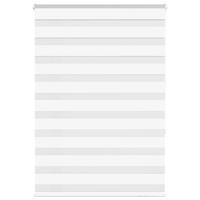 VidaXL Zebra rolgordijn 95x150 cm stofbreedte 90,9 cm polyester wit