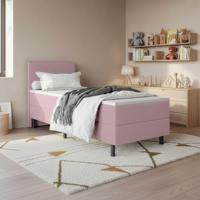 OP=OP Kinder boxspring Basic 90 x 200 Roze