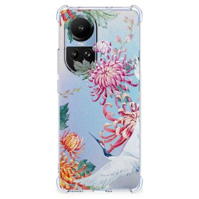 OPPO Reno10 | 10 Pro Case Anti-shock Bird Flowers OPPO Reno10 | 10 Pro Case Anti-shock Bird Flowers