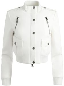 alice + olivia veste Ria à coupe crop - Blanc