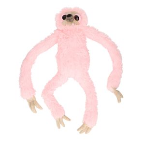 Pluche roze luiaard knuffel 60 cm speelgoed   -