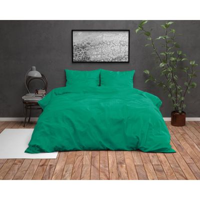 Zensation - Axel Dekbedovertrek Micropercal - Groen | OP=OP! - 240 x 220