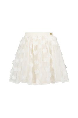 Le Chic Meisjes rok bloemen voile - Twilight - Off wit
