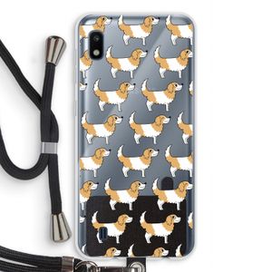 Doggy: Samsung Galaxy A10 Transparant Hoesje met koord