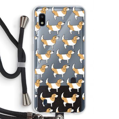 Doggy: Samsung Galaxy A10 Transparant Hoesje met koord