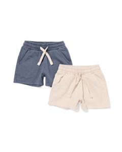 HEMA Baby Korte Broeken - 2 Stuks Grijs (grijs)