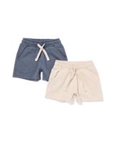 HEMA Baby Korte Broeken - 2 Stuks Grijs (grijs)