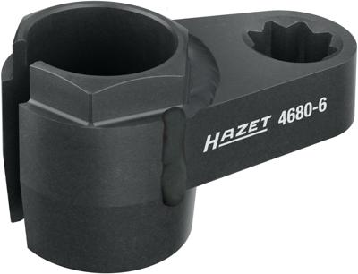 HAZET Dopsleutel voor uitlaatsonde 4680-6 · 1/2 inch (12,5 mm) achtkant hol · Buiten-zeskant-profiel · SW 24 mm