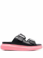 Alexander McQueen sandales bicolores à brides 50 mm - Noir