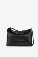 Wandler crossbody Penelope Slouch leer 000148-5600 black crust Wandler crossbody Penelope Slouch leer 000148-5600 black crust