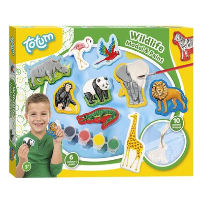 Totum gips gieten en schilderen wildlife