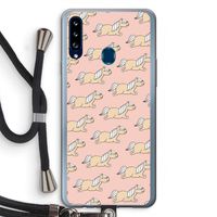 Ponys: Samsung Galaxy A20s Transparant Hoesje met koord
