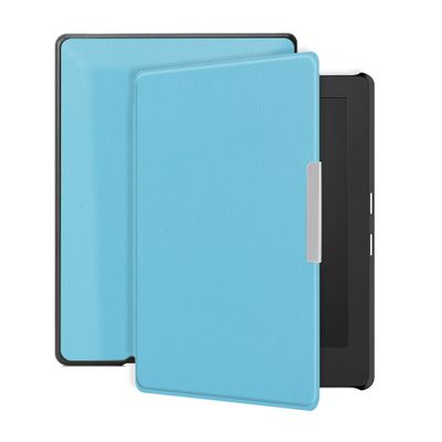 Lunso - Kobo Aura H20 Edition 1 hoes (6.8 inch) - sleep cover - Lichtblauw