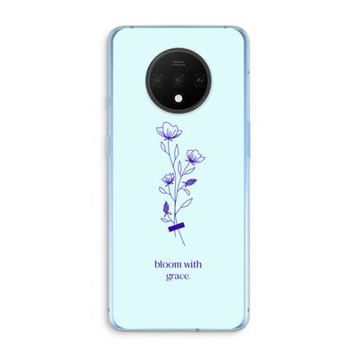 Bloom with grace: OnePlus 7T Transparant Hoesje