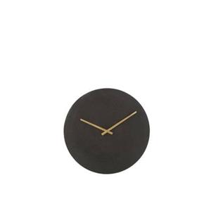 J-Line klok Rond - metaal - zwart - S - Ø 37 cm