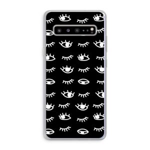 Eye pattern #3: Samsung Galaxy S10 5G Transparant Hoesje