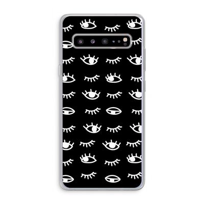 Eye pattern #3: Samsung Galaxy S10 5G Transparant Hoesje