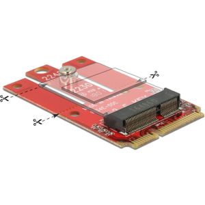 DeLOCK Adapter Mini PCIe > M.2 Key E slot adapter