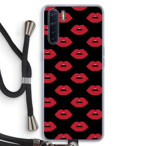 Lips: Oppo A91 Transparant Hoesje met koord