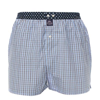 Mc Alson Boxer met binnenbroek blauw ruit