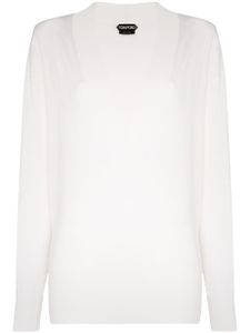 TOM FORD pull à col v - Blanc