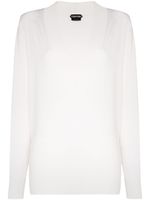 TOM FORD pull à col v - Blanc