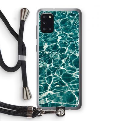 Weerkaatsing water: Samsung Galaxy A31 Transparant Hoesje met koord