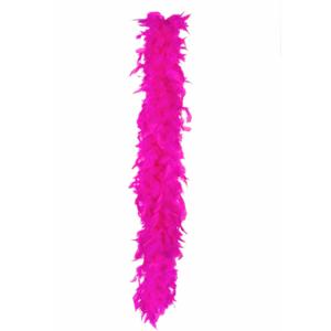 Boa - donkerroze - 180 cm - 75 grams - veren - brandveilig - verkleedaccessoires