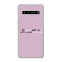 uw waarde daalt niet: Samsung Galaxy S10 5G Transparant Hoesje