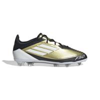 adidas F50 Messi Pro Gras Voetbalschoenen (FG) Kids Goud Zwart Wit