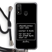 Mijn Motto's: Huawei P Smart (2020) Transparant Hoesje met koord