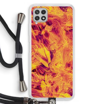 Eternal Fire: Samsung Galaxy A22 4G Transparant Hoesje met koord