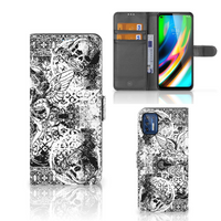 Telefoonhoesje met Naam Motorola Moto G9 Plus Skulls Angel - thumbnail