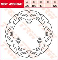 TRW Remschijf, remschijven voor de moto, MST422RAC