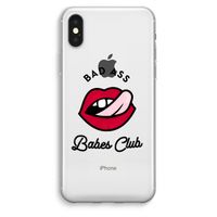 Badass Babes Club: iPhone XS Max Transparant Hoesje