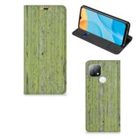 OPPO A15 Book | Wallet Case | Green Wood