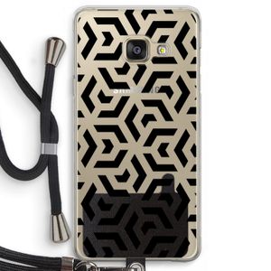 Crazy pattern: Samsung Galaxy A3 (2016) Transparant Hoesje met koord