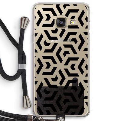 Crazy pattern: Samsung Galaxy A3 (2016) Transparant Hoesje met koord