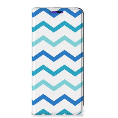 Samsung Galaxy A13 (5G) | Samsung Galaxy A04s | Hoesje met Magneet | Zigzag Blauw