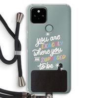 Right Place: Pixel 5 Transparant Hoesje met koord