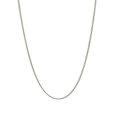 Platte schakelketting - Stainless steel - Zilver - 44 - 46 - 48 cm