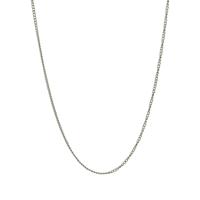 Platte schakelketting - Stainless steel - Zilver - 44 - 46 - 48 cm